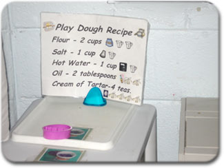 recipe for play dough with pictures